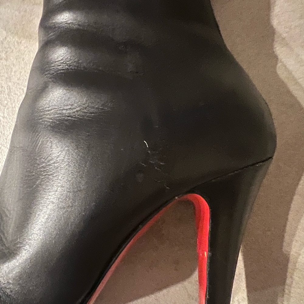 Tall black boots. Size 38.5